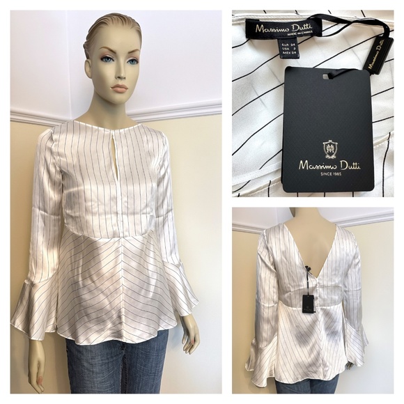 Massimo Dutti 100% silk blouse - Picture 1 of 12